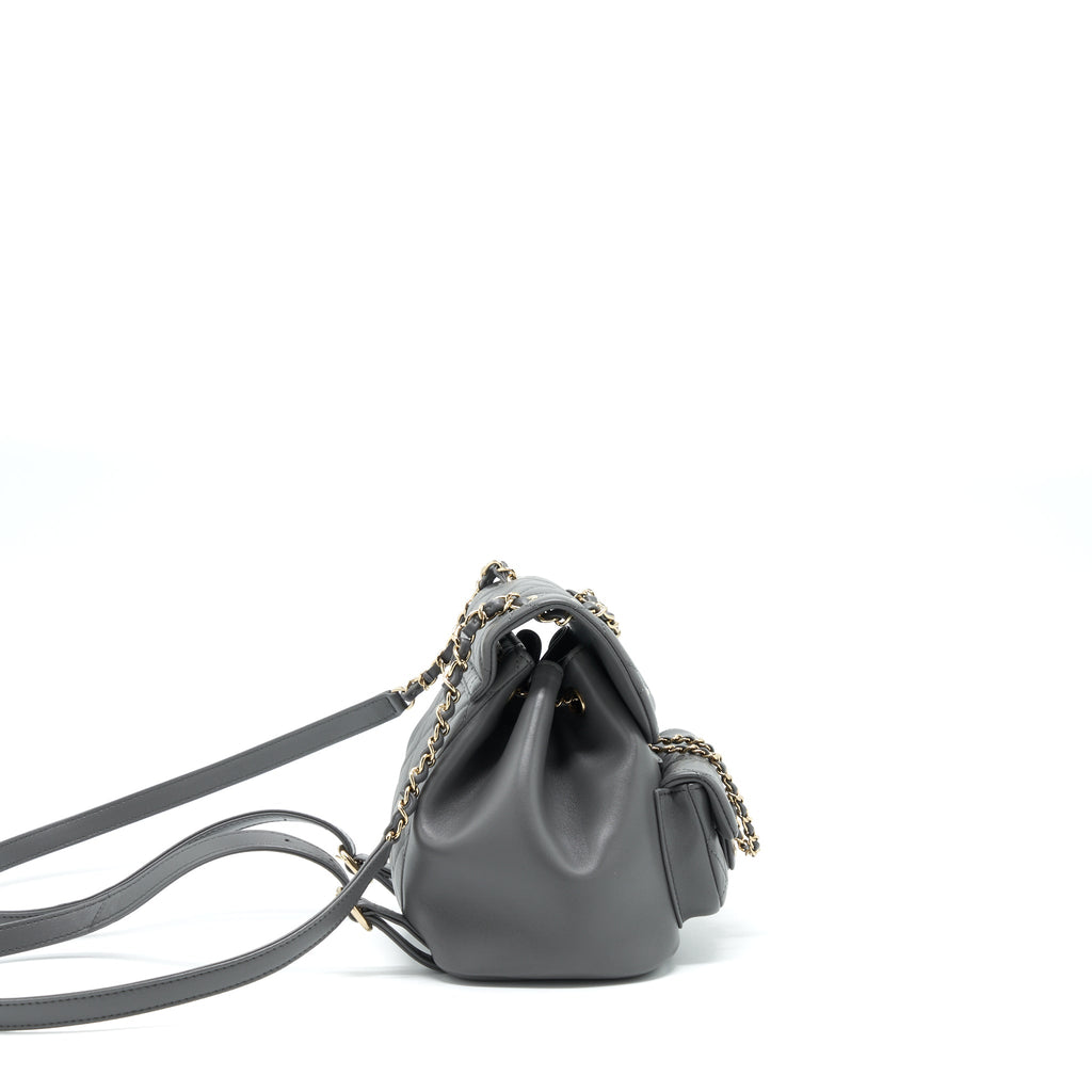 chanel-mini-duma-backpack-lambskin-grey-lghw-microchip