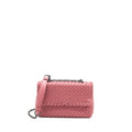 bottega-veneta-olympia-chain-bag-nappa-dark-pink-with-black-hardware