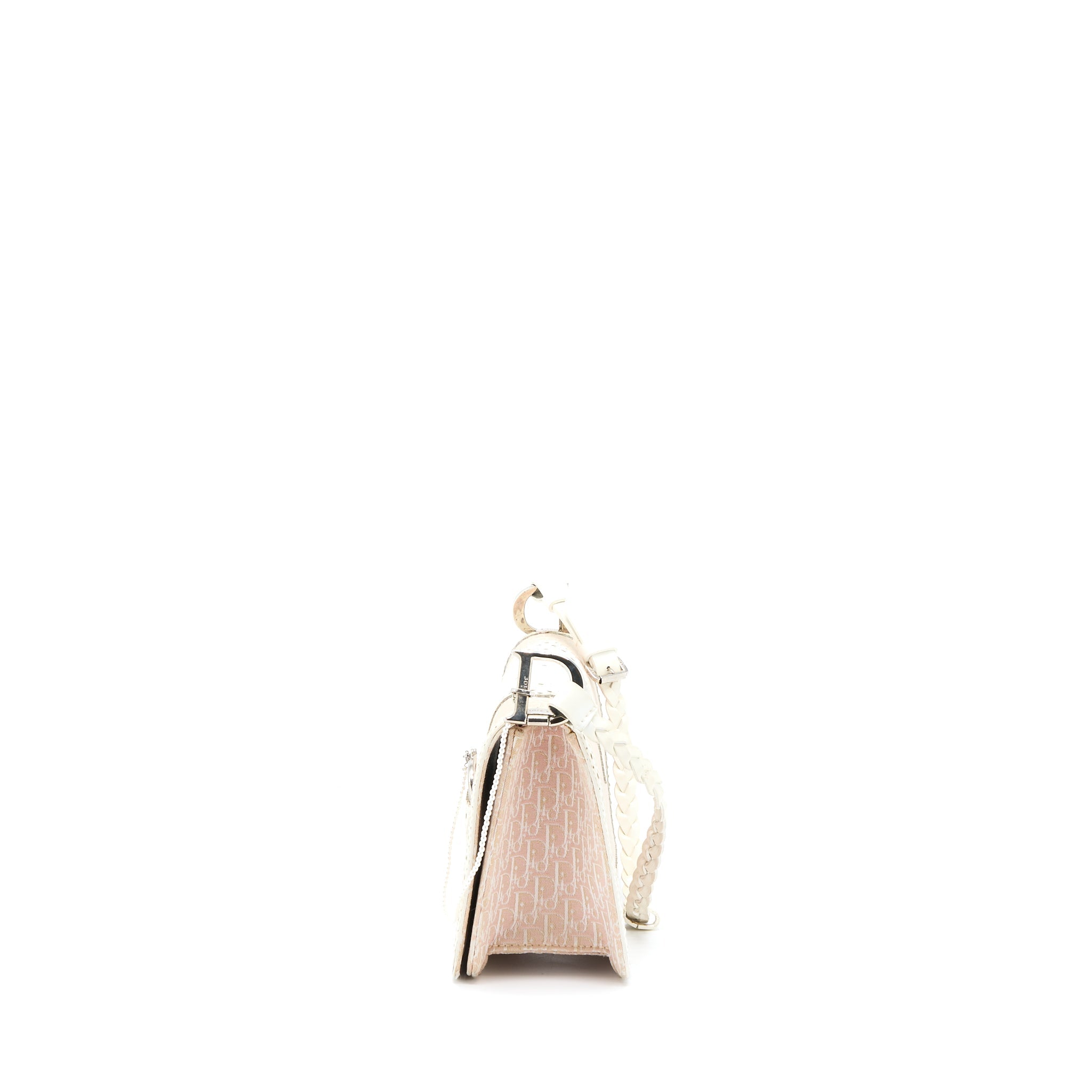 dior-pink-logo-monogram-lace-handbag-pearl-d-strap-charm-shw