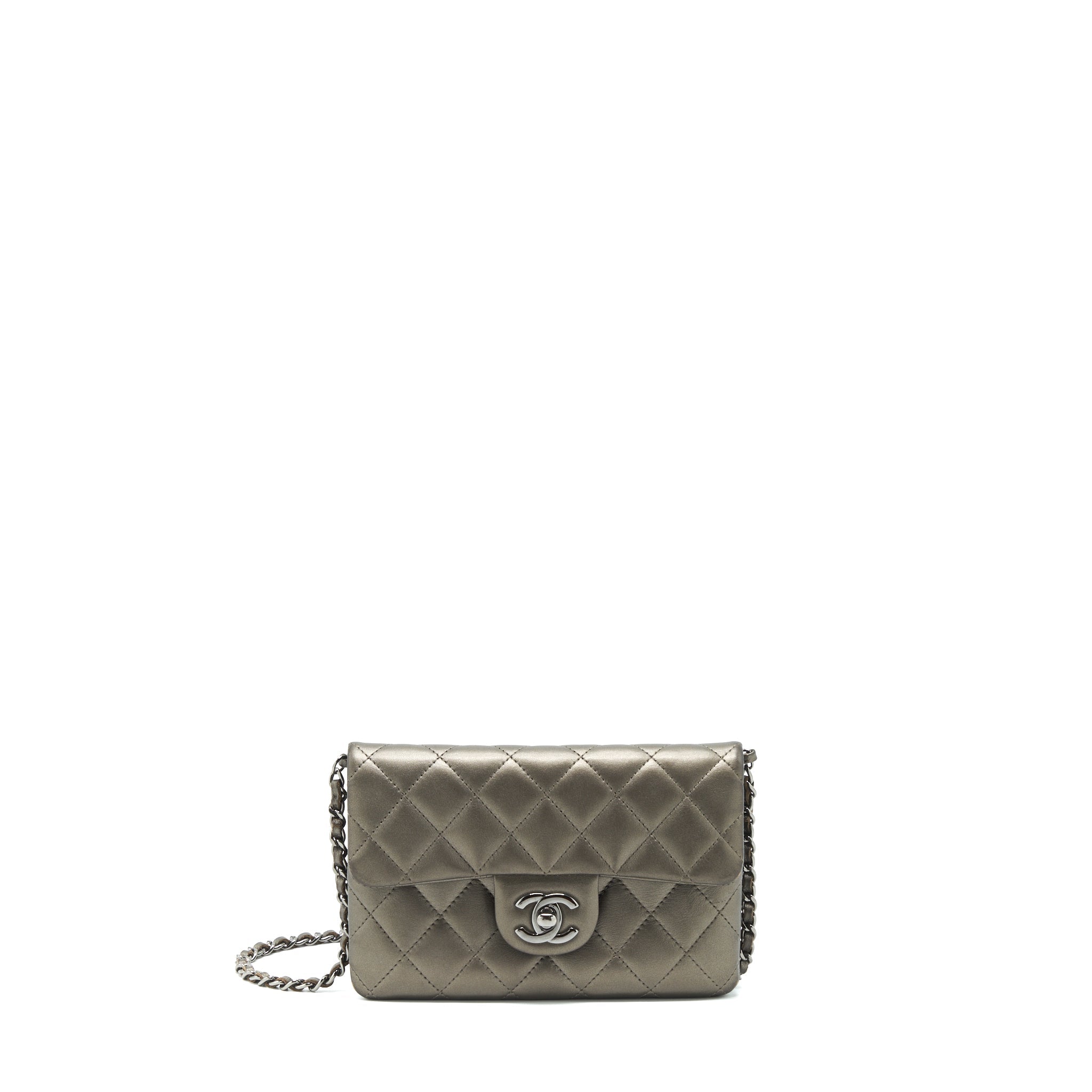 chanel-flap-and-zippy-mini-pouch-with-chain-lambskin-metallic-brownish-grey-with-dark-grey-hardware