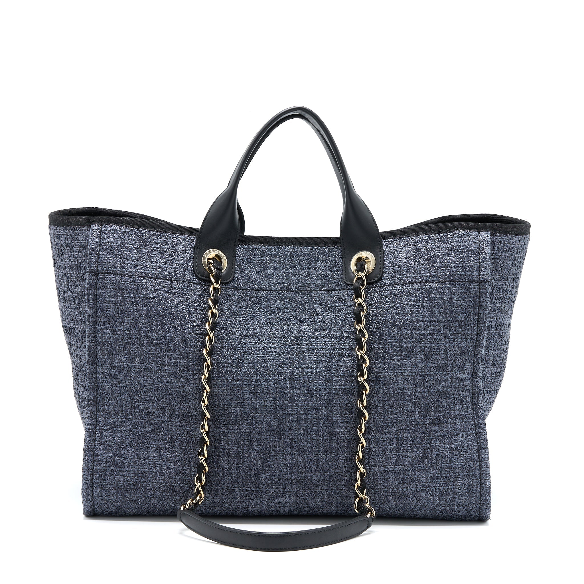 chanel-deauville-tote-bag-tweed-dark-grey-black-ghw-microchip