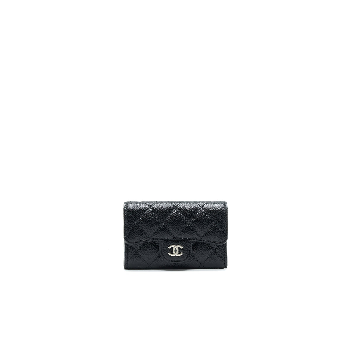 chanel-classic-card-holder-grained-calfskin-shw-black