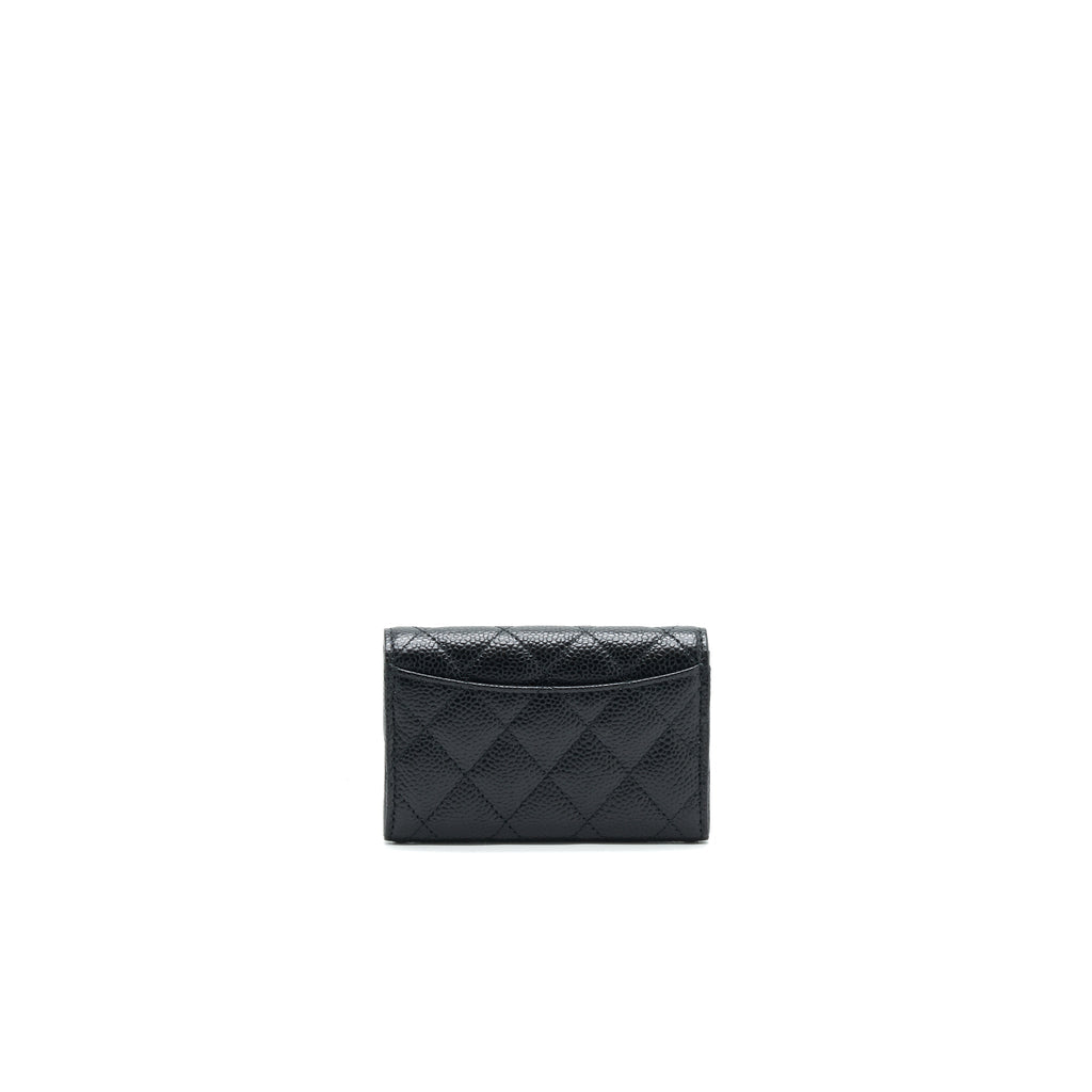 chanel-classic-card-holder-grained-calfskin-shw-black