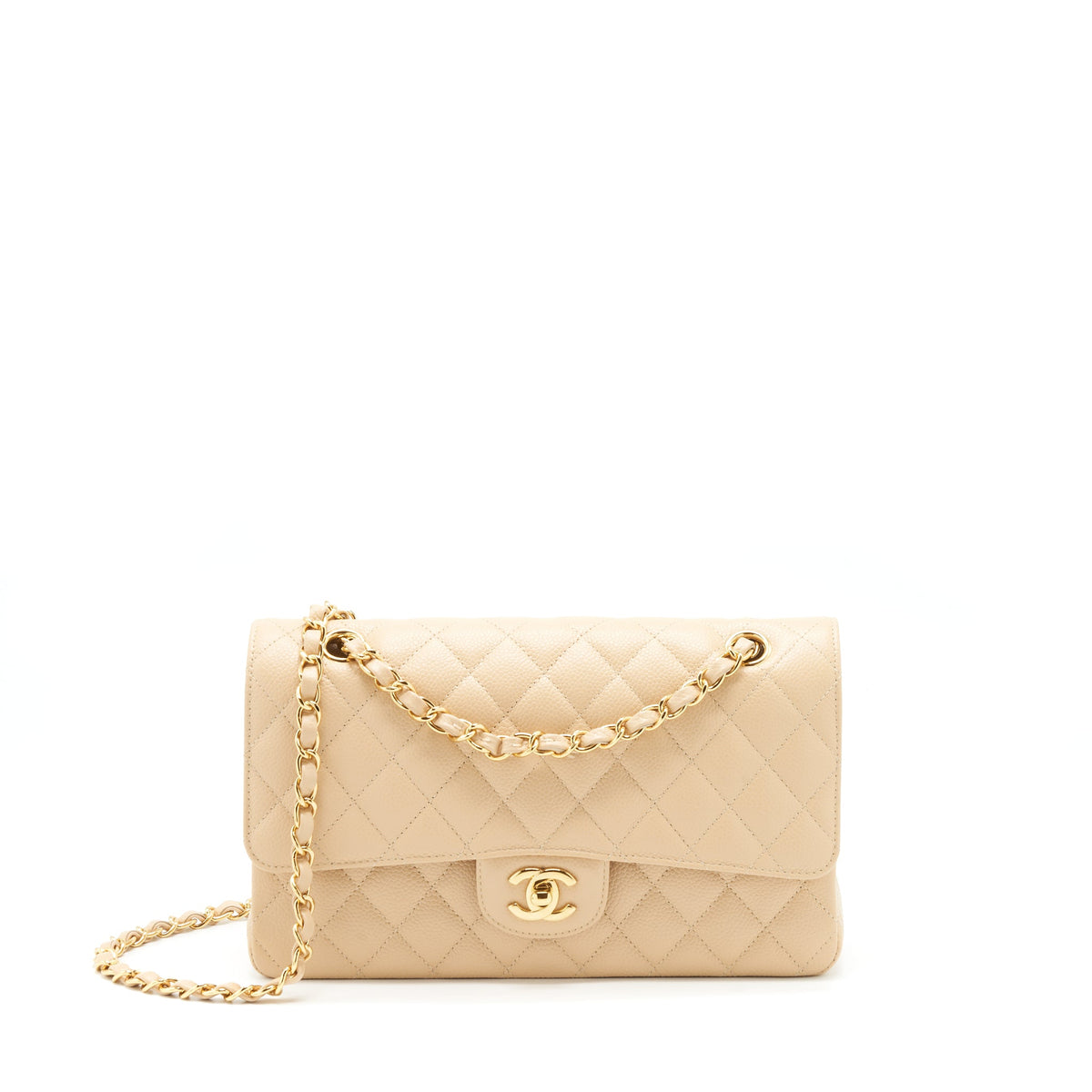 chanel-medium-classic-double-flap-bag-caviar-beige-lghw