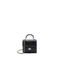 chanel-22p-top-handle-mini-flap-bag-with-chain-lambskin-black-lghw-2