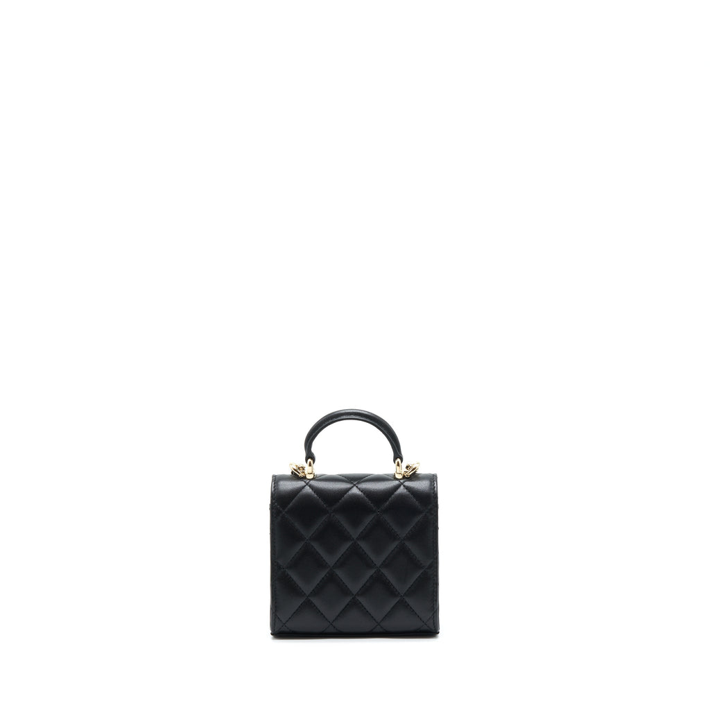 chanel-22p-top-handle-mini-flap-bag-with-chain-lambskin-black-lghw-2