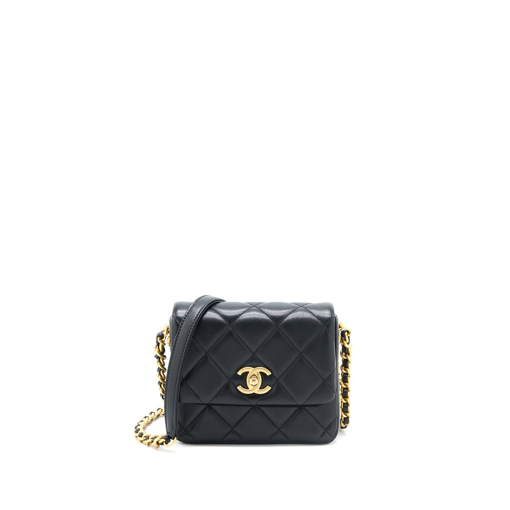 chanel-21b-seasonal-quilted-square-flap-bag-lambskin-black-brushed-ghw-microchip