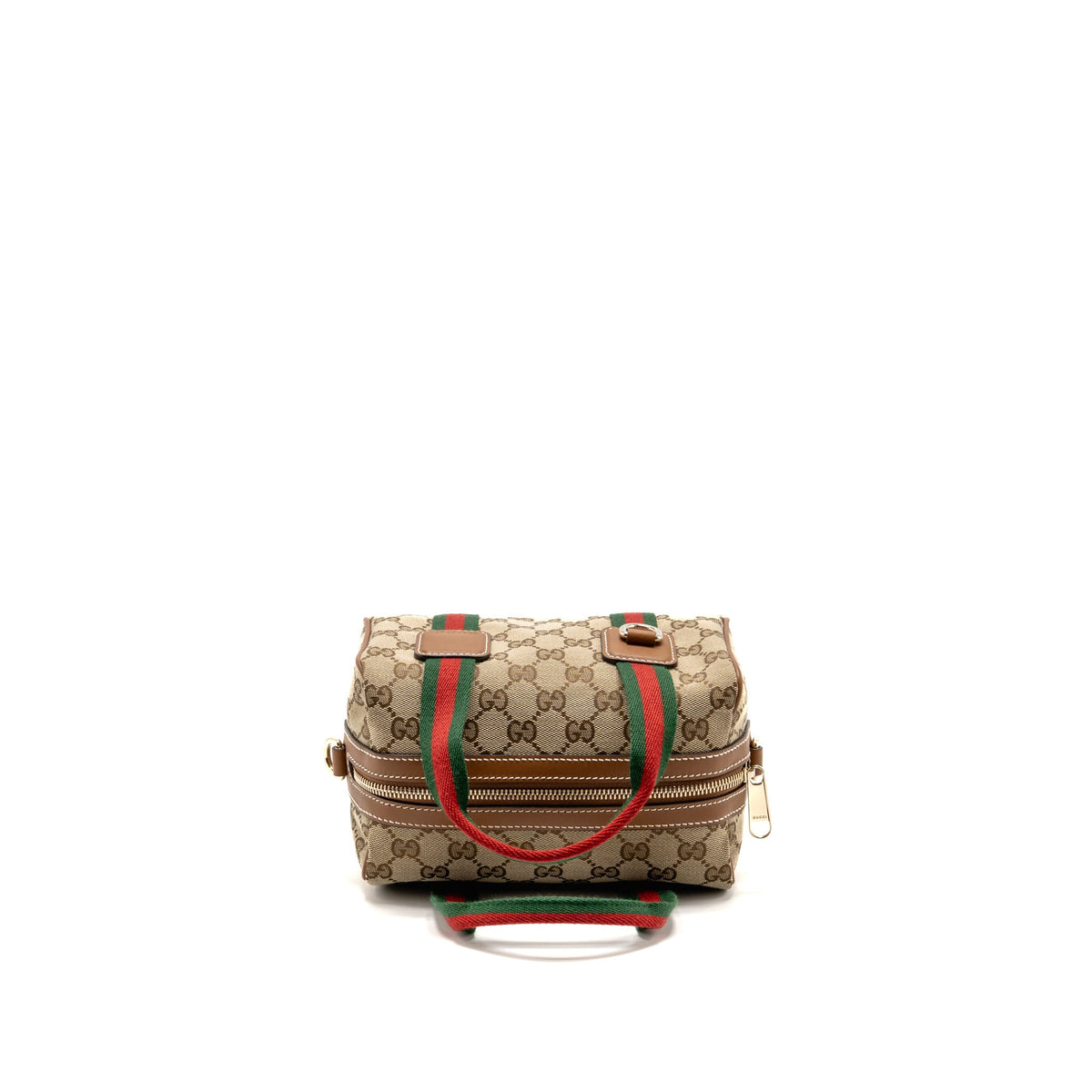 gucci-mini-gg-handbag-gg-canvas-leather-ebony-brown-ghw-1
