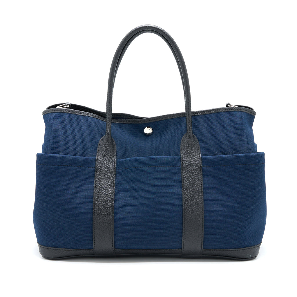 hermes-garden-party-36-pockets-bleu-marine-black-shw-stamp-x