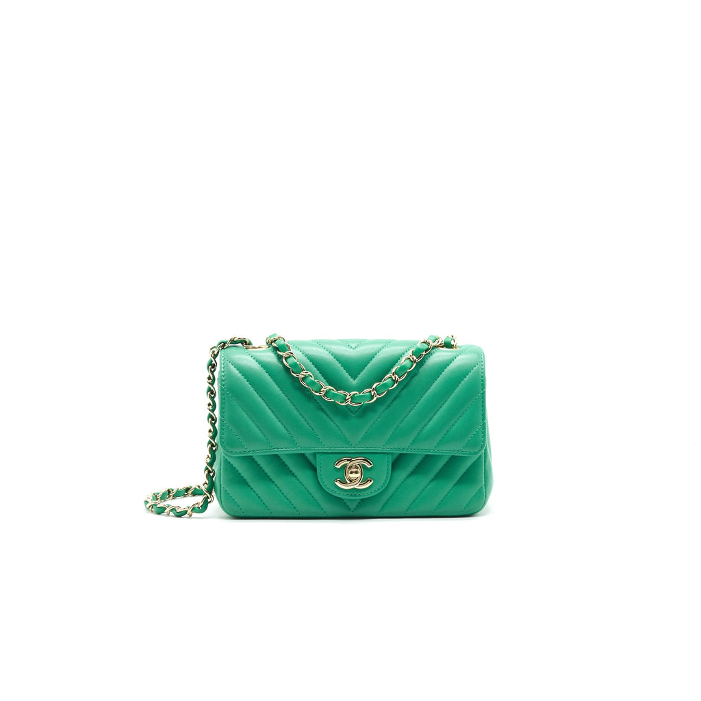 chanel-chevron-mini-rectangular-green-with-lghw