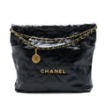 chanel-medium-22-bag-gold-letter-shiny-calfskin-black-brushed-ghwmicrochip