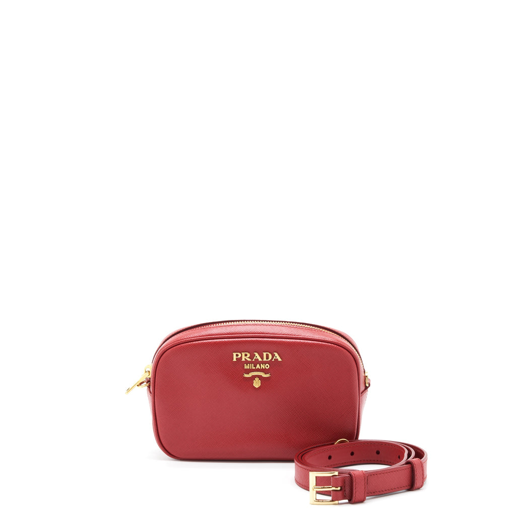 prada-crossbody-belt-bag-saffiano-red-ghw