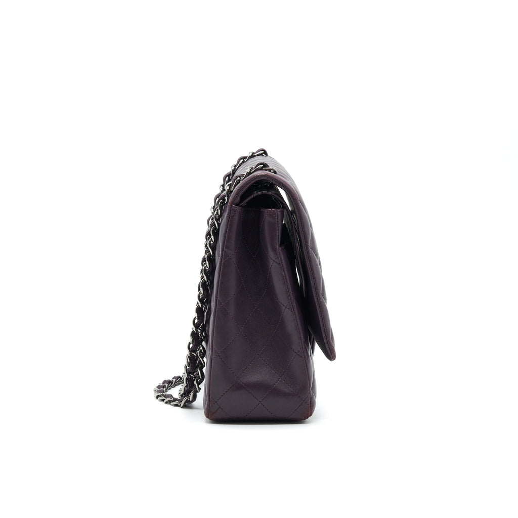 chanel-maxi-double-flap-bag-lambskin-burgundy-shw