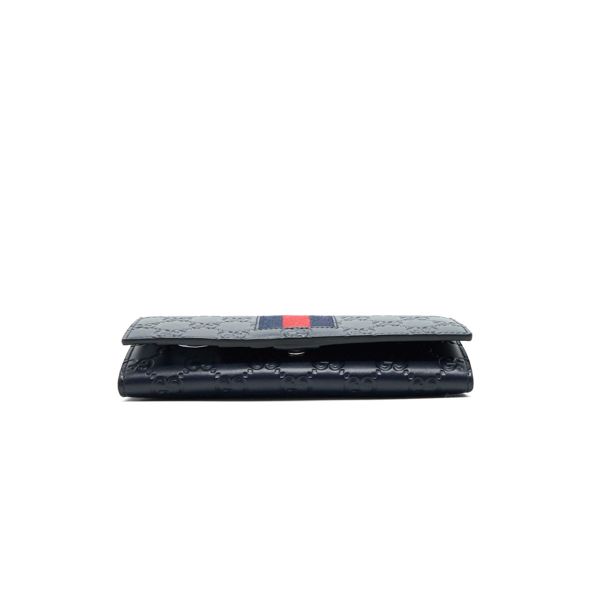 gucci-mens-signature-web-leather-long-wallet-in-dark-navy-1
