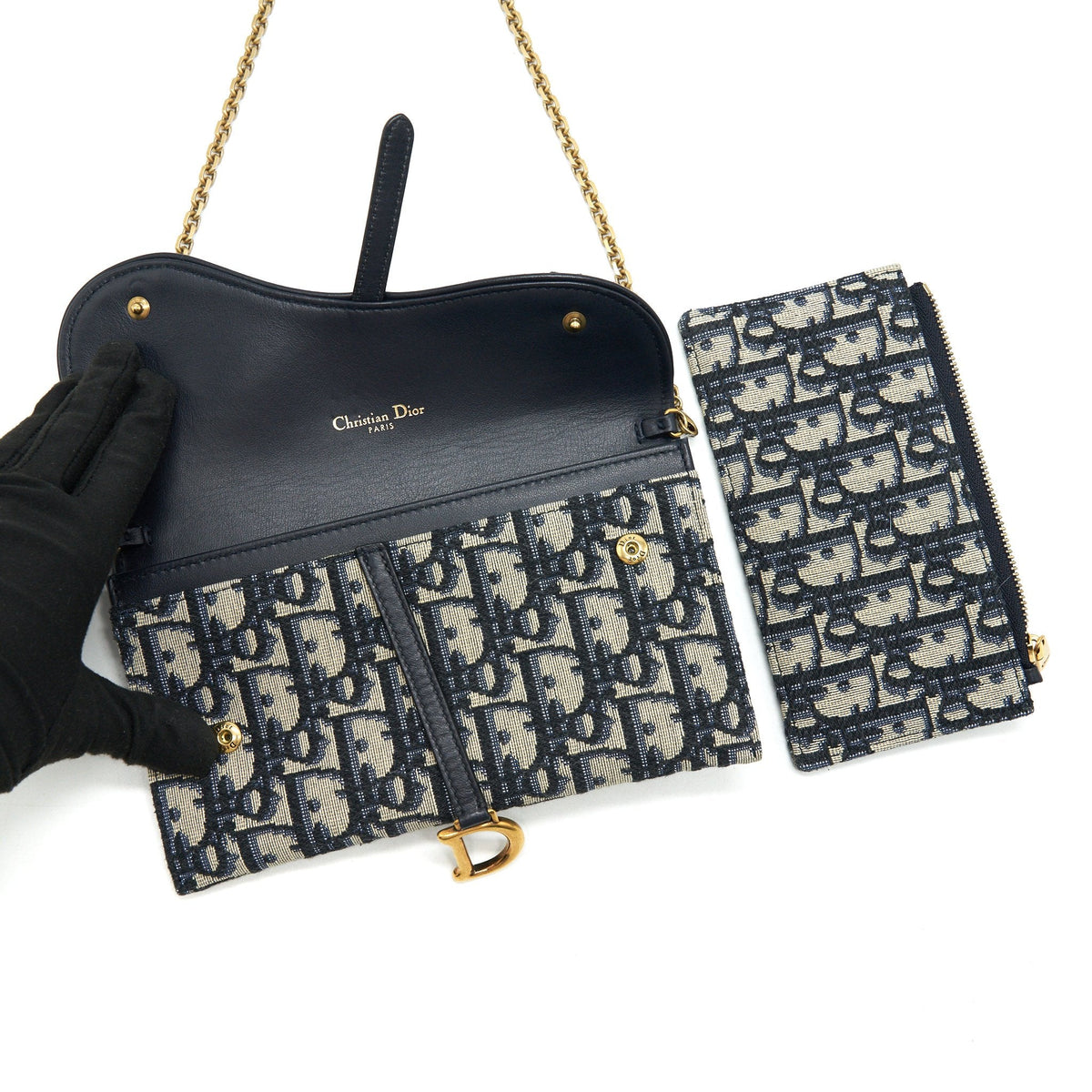 dior-oblique-jacquard-saddle-wallet-with-chain-1