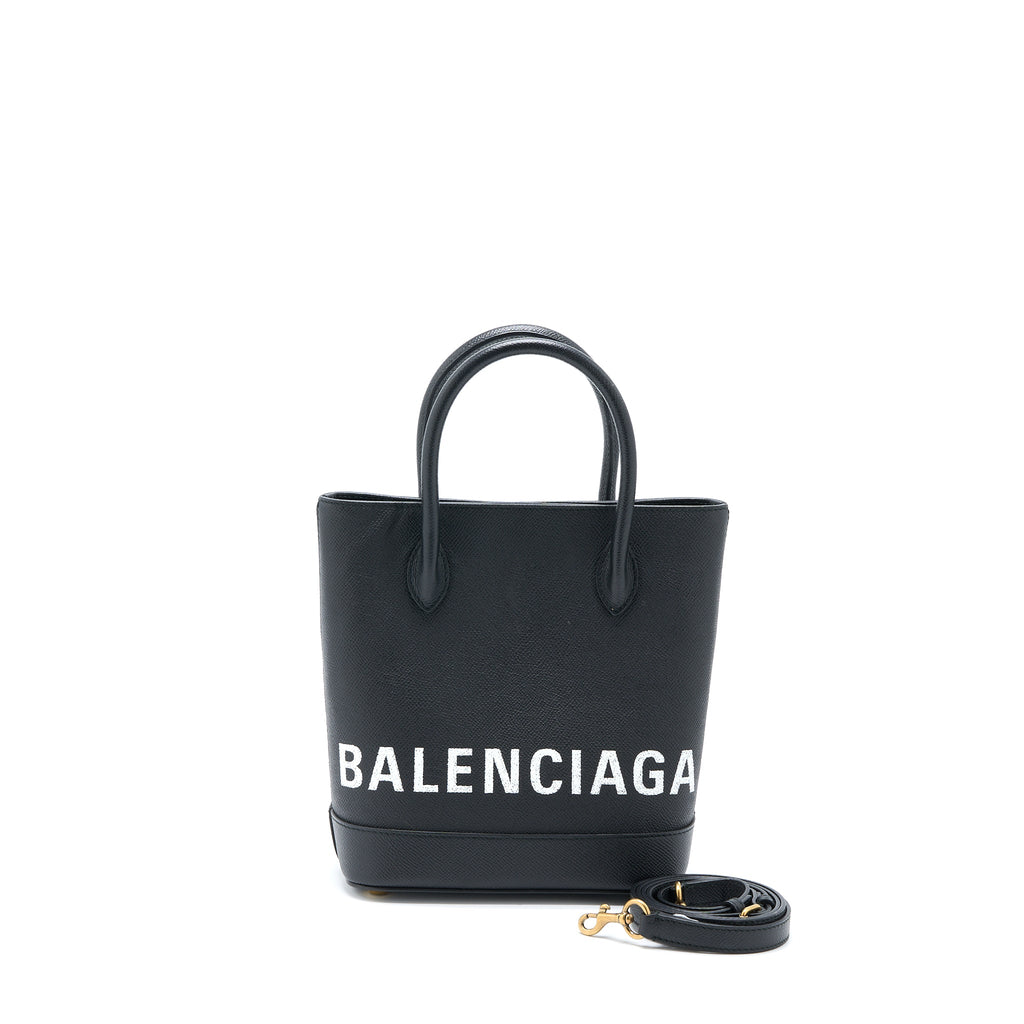 balenciaga-tote-bag-calfskin-black-ghw