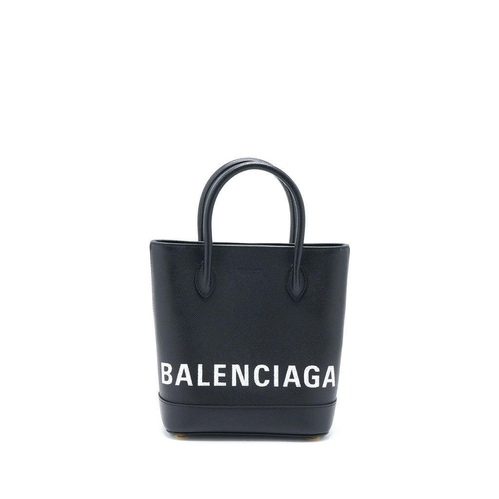 balenciaga-tote-bag-calfskin-black-ghw