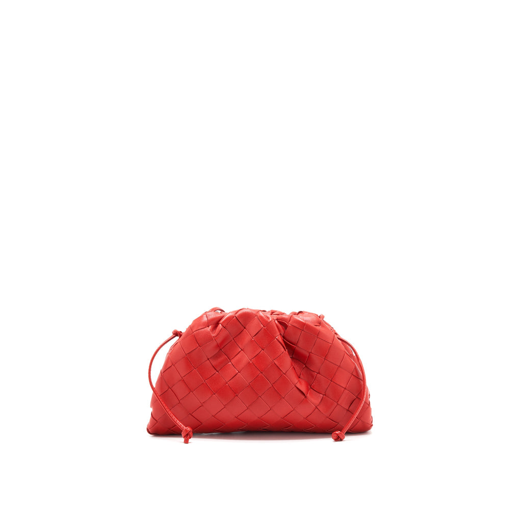botteg-veneta-mini-pouch-red