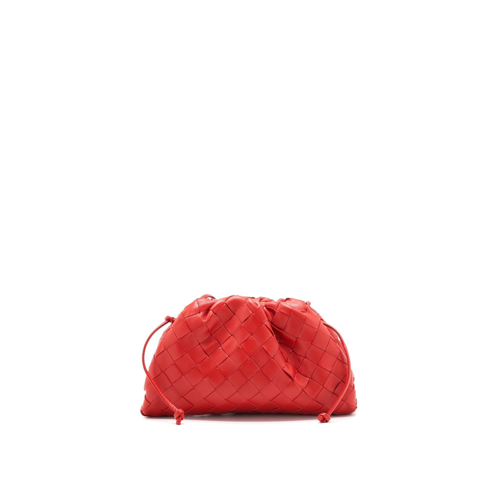 botteg-veneta-mini-pouch-red
