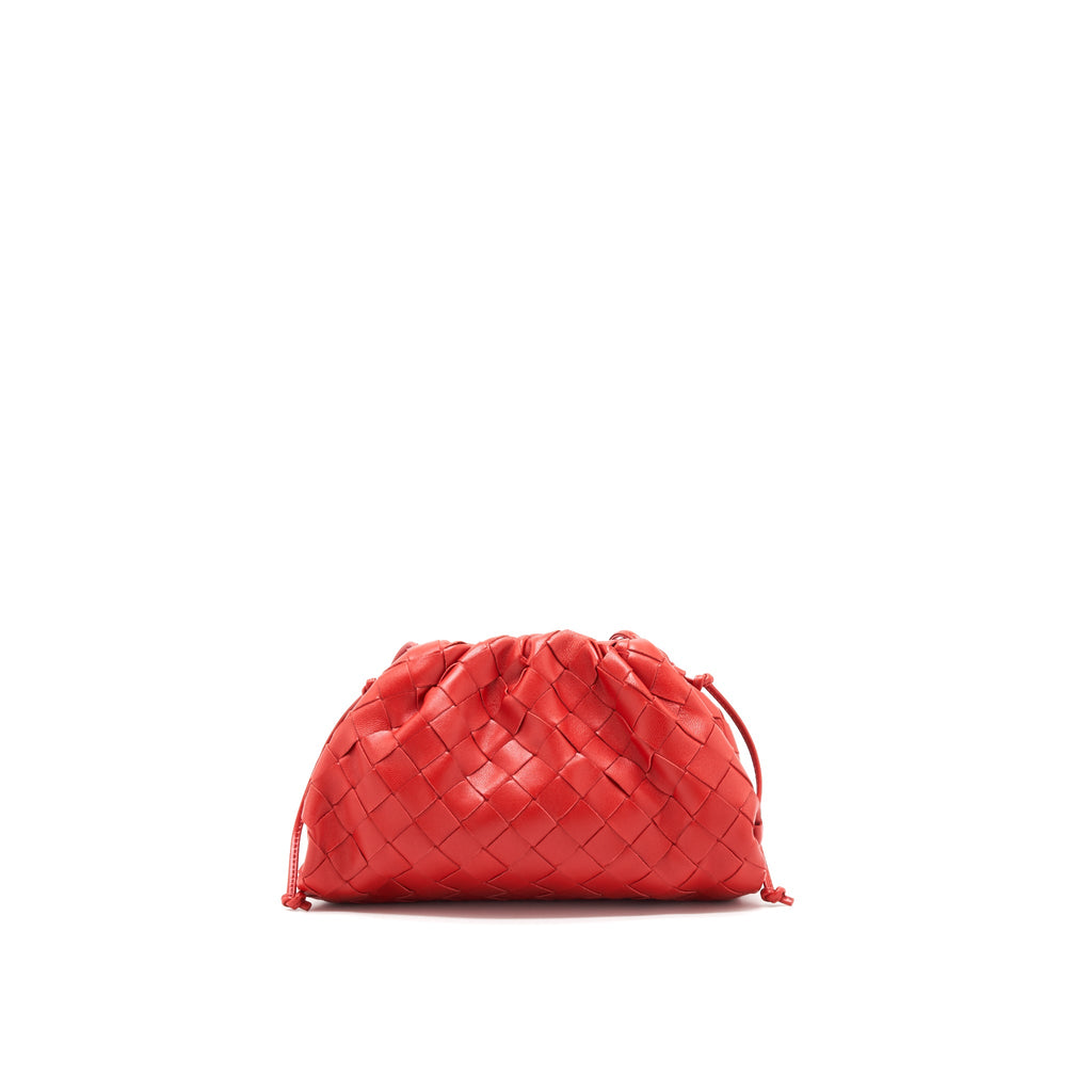 botteg-veneta-mini-pouch-red