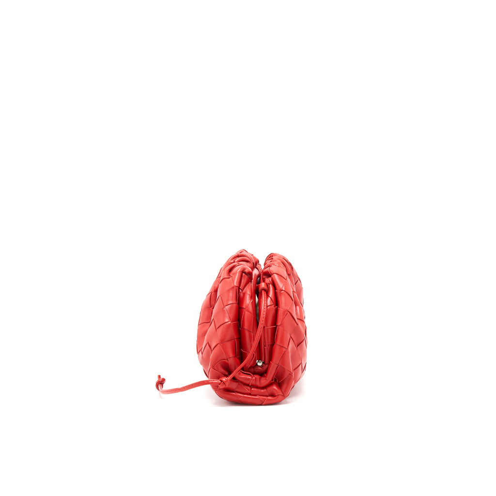 botteg-veneta-mini-pouch-red