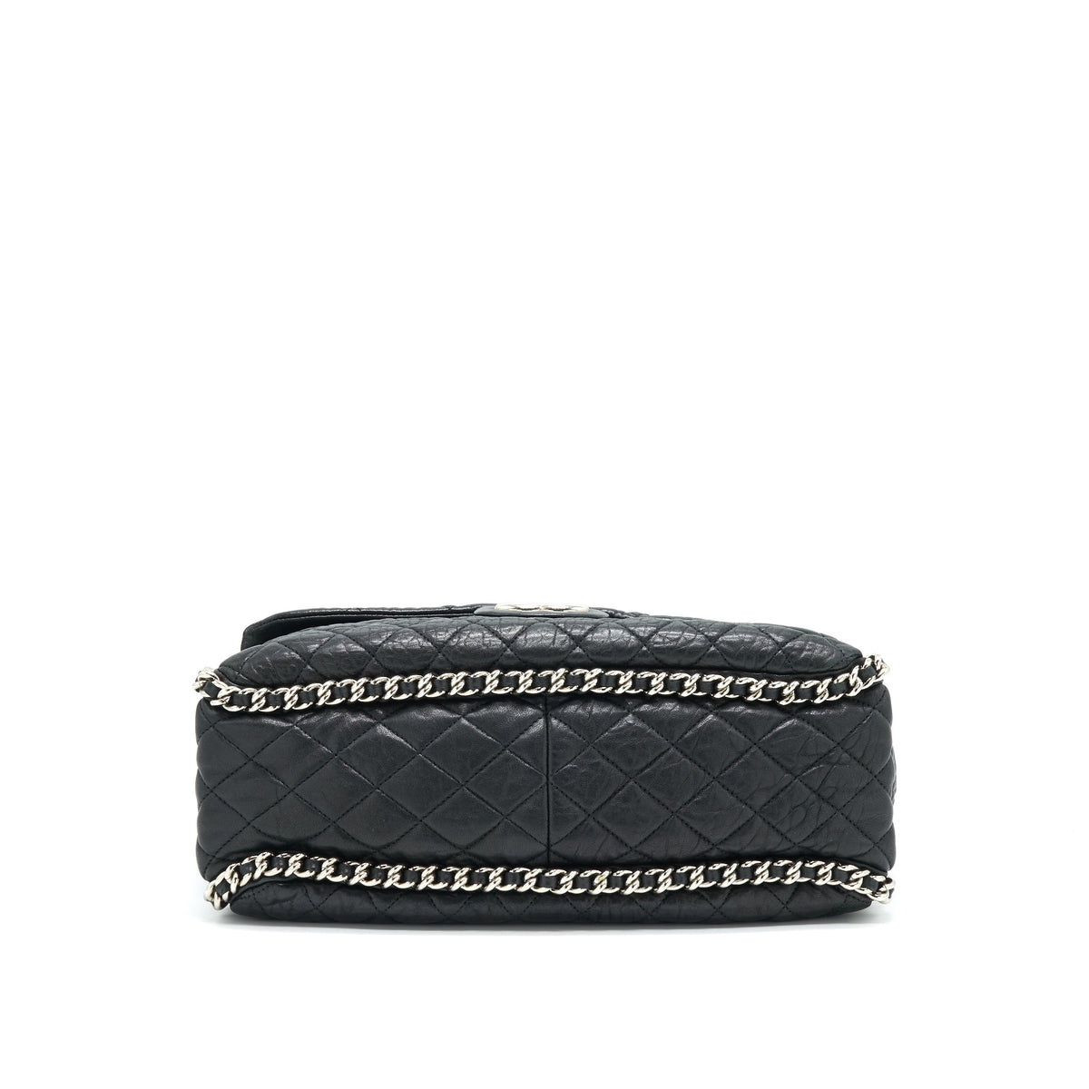 chanel-quilted-leather-with-chain-shoulder-bag-xl-black-shw
