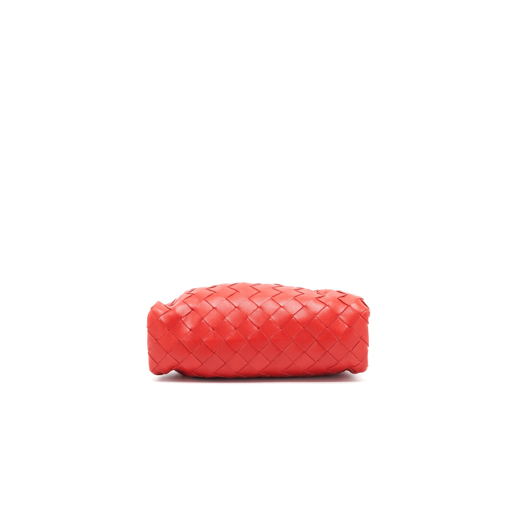 botteg-veneta-mini-pouch-red