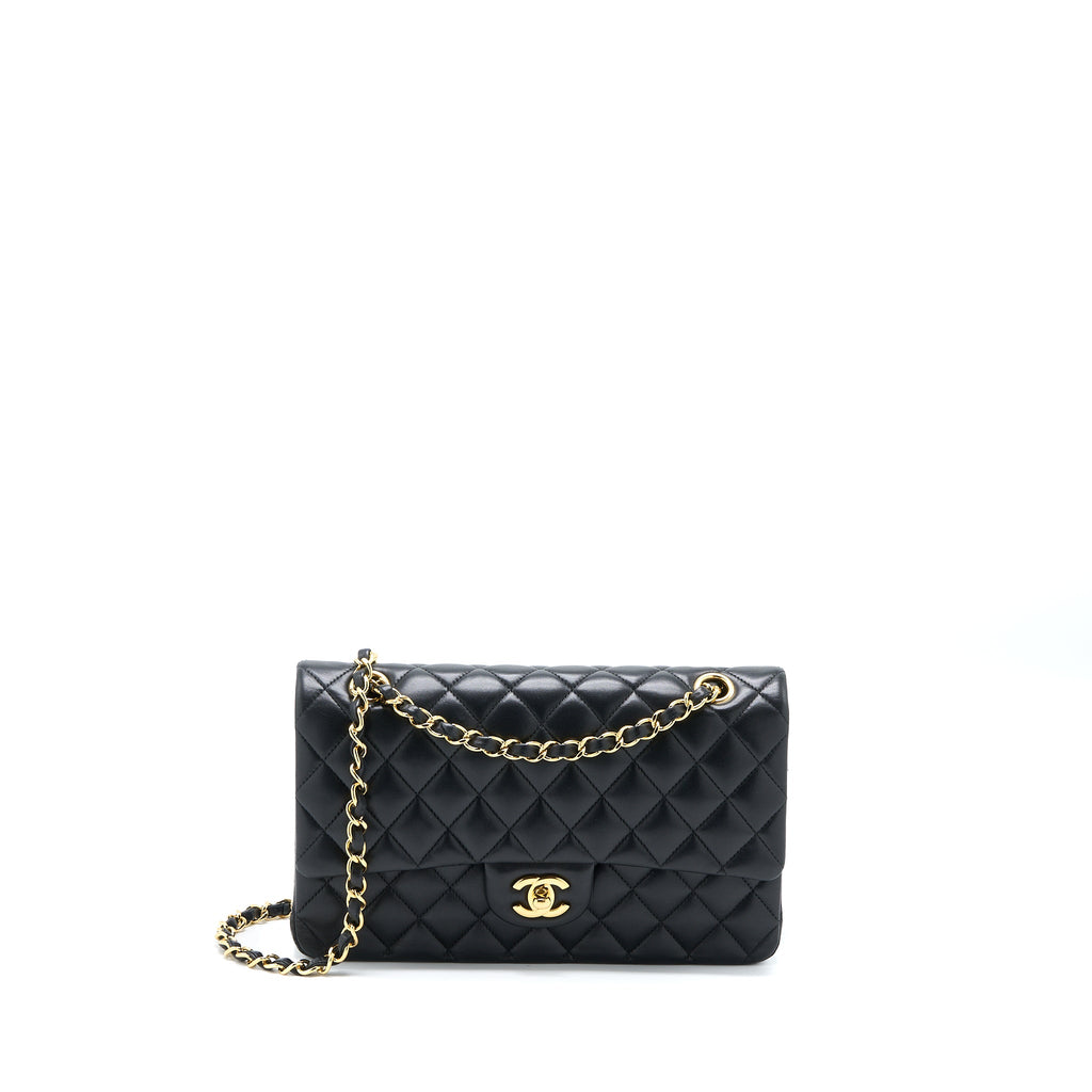 chanel-medium-classic-double-flap-bag-lambskin-black-ghw-2