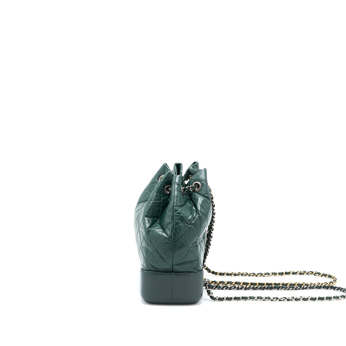 chanel-small-gabrielle-backpack-dark-green-multicolour-hardware