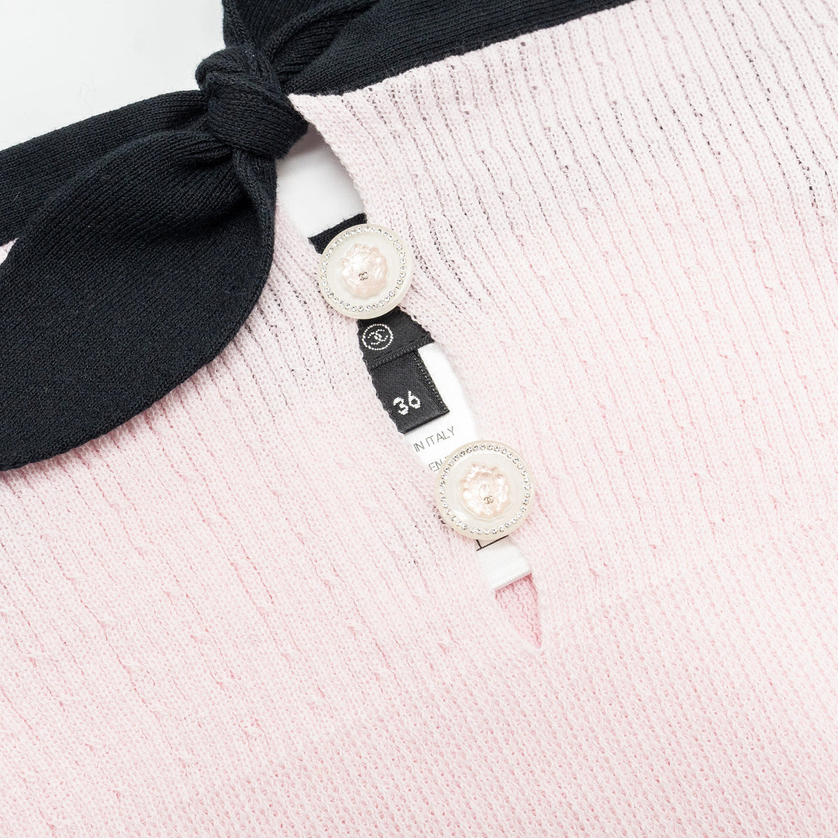 chanel-size-36-22p-cc-crystal-bow-cotton-tank-light-pink-black