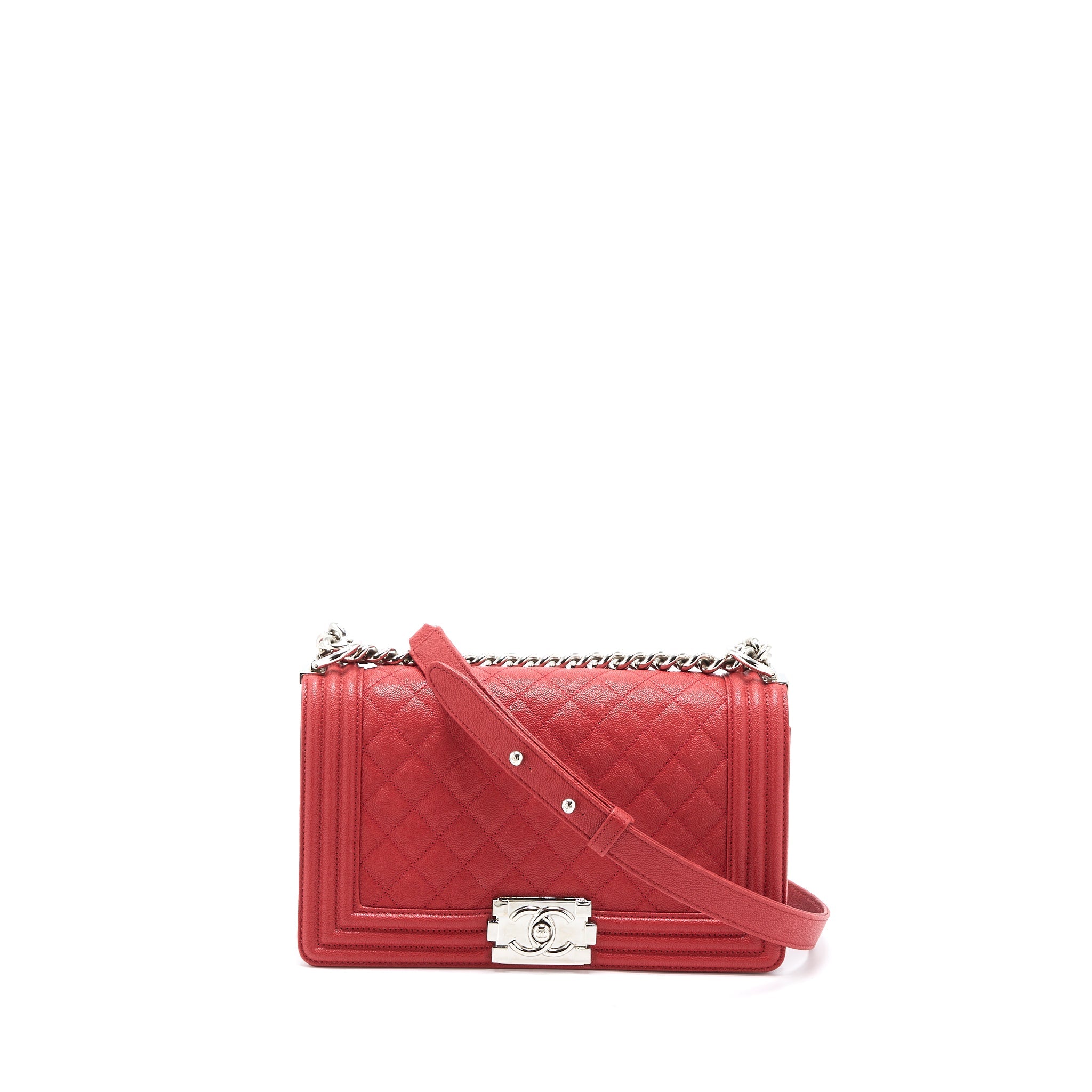 chanel-medium-boy-bag-grained-calfskin-red-shw