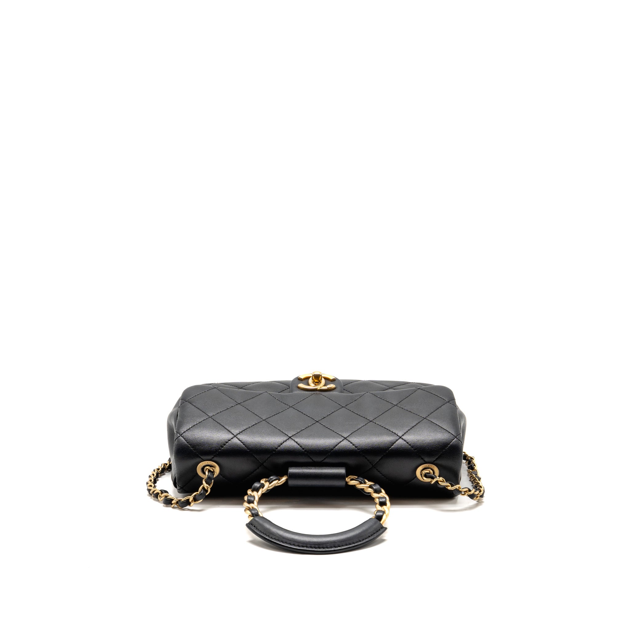 chanel-loop-top-handle-flap-bag-lambskin-black-ghw