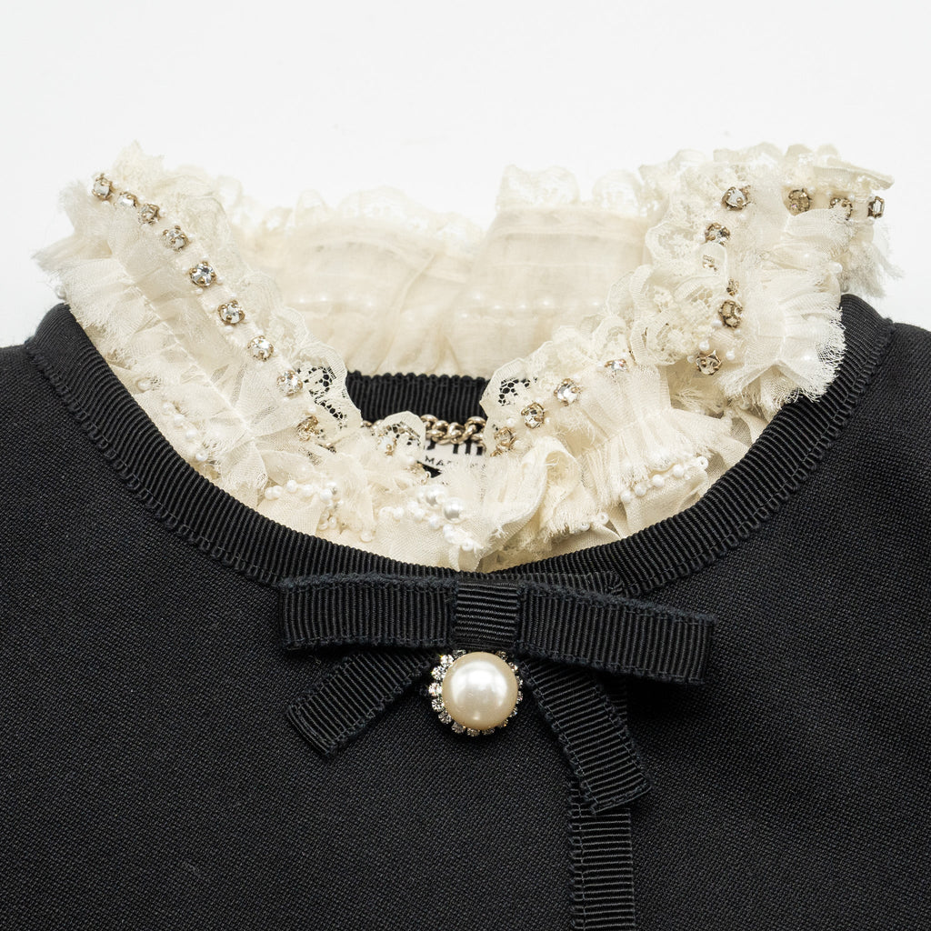 miu-miu-size-38-cropped-button-up-lace-jacket-black