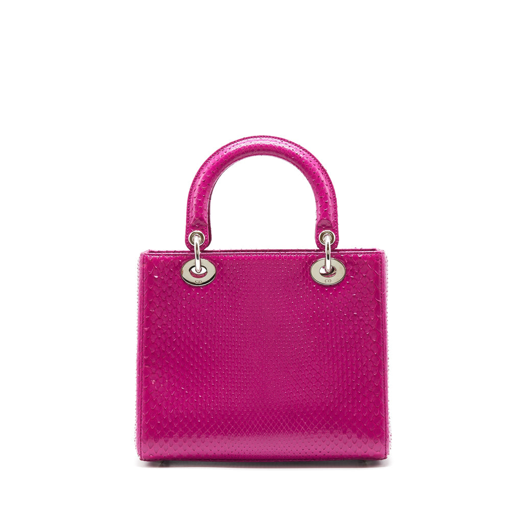 dior-medium-lady-dior-bag-python-dark-pink-shw