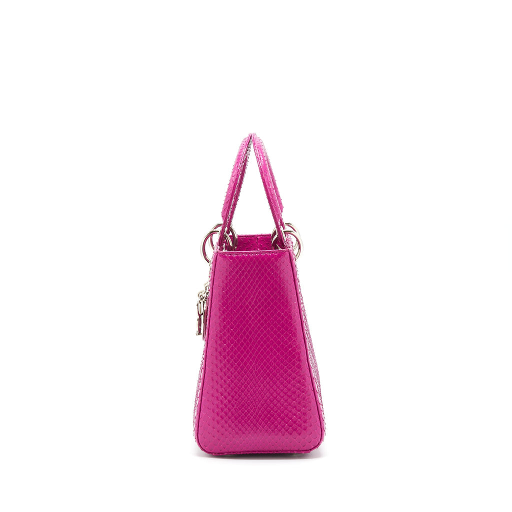 dior-medium-lady-dior-bag-python-dark-pink-shw