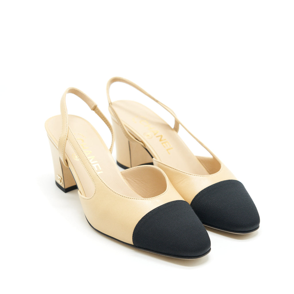 chanel-sling-back-beige-black-size-35-5
