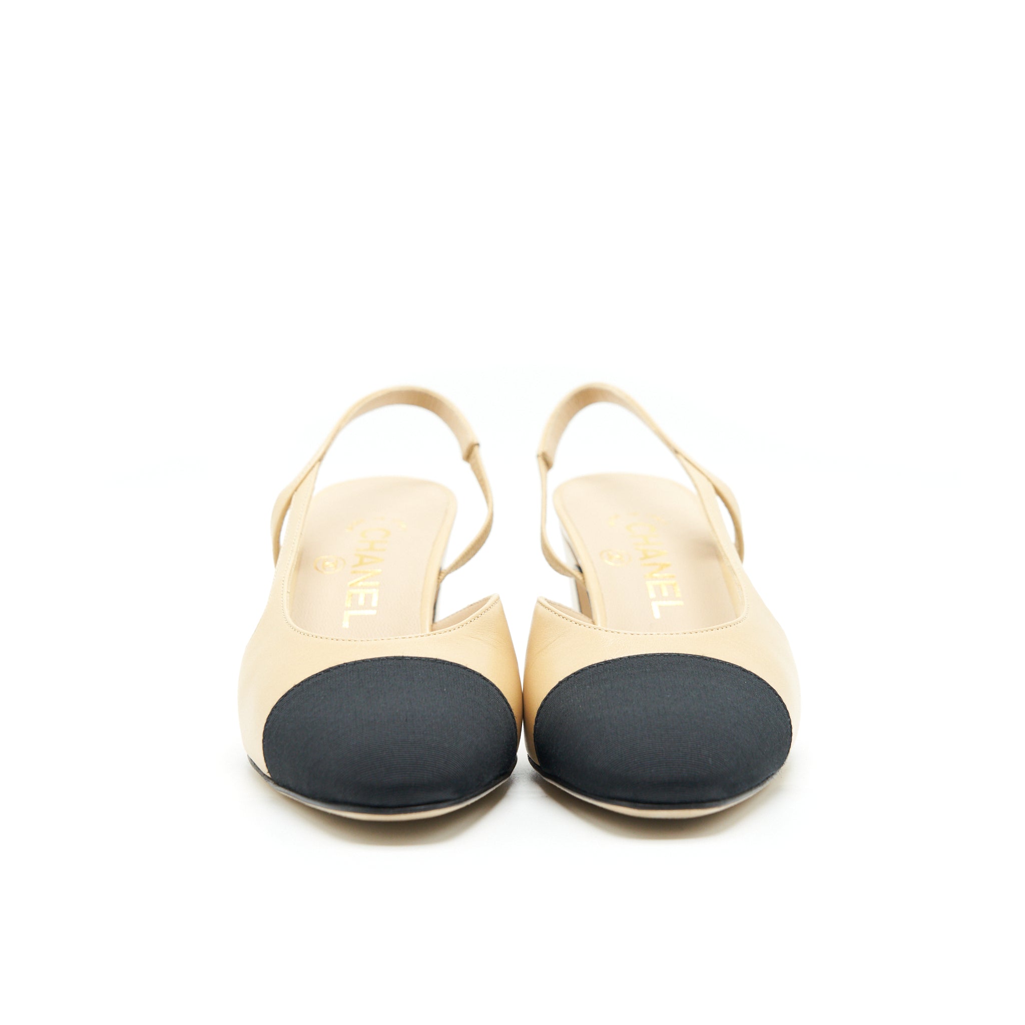 chanel-sling-back-beige-black-size-35-5