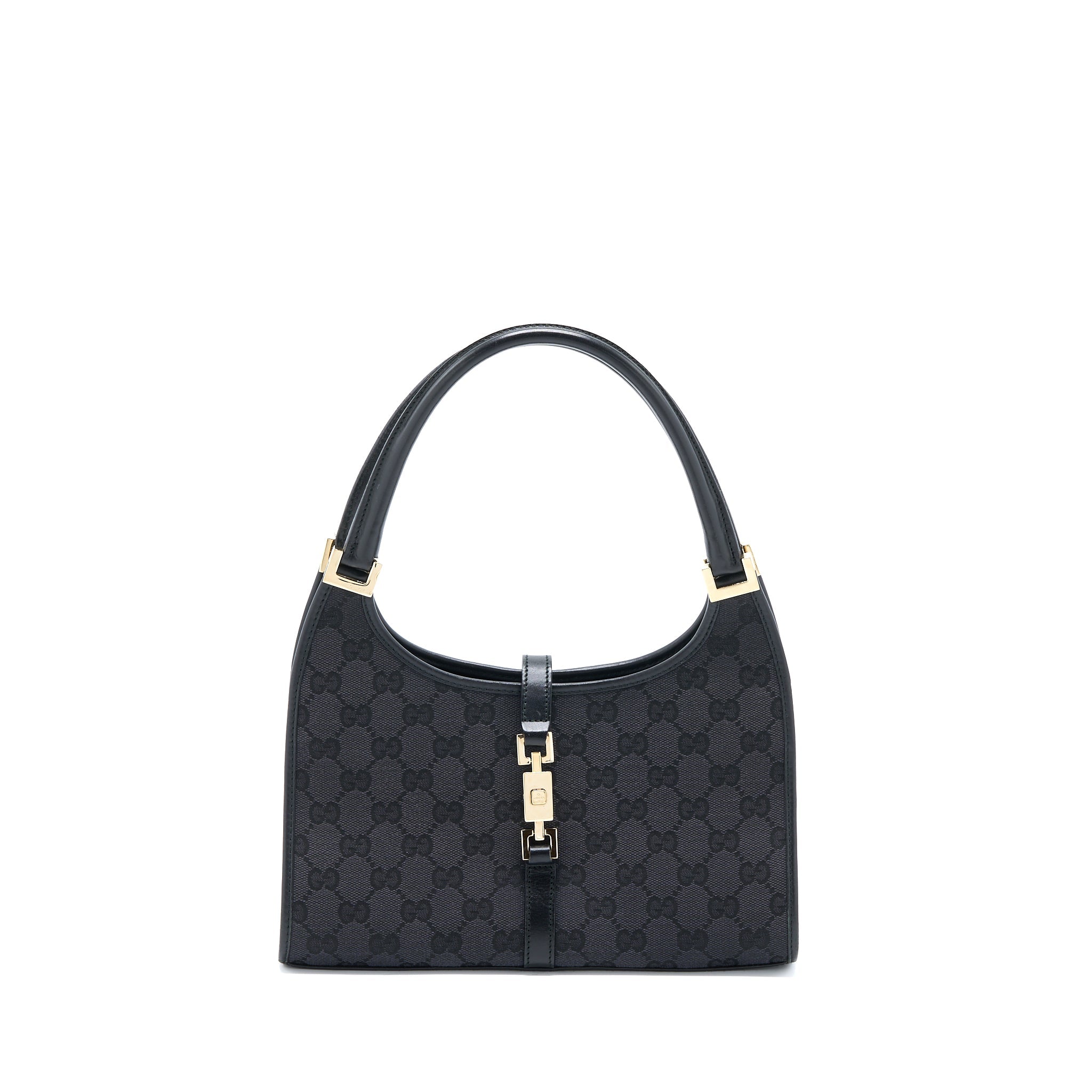 gucci-vintage-jackie-bag-gg-printed-canvas-black-ghw