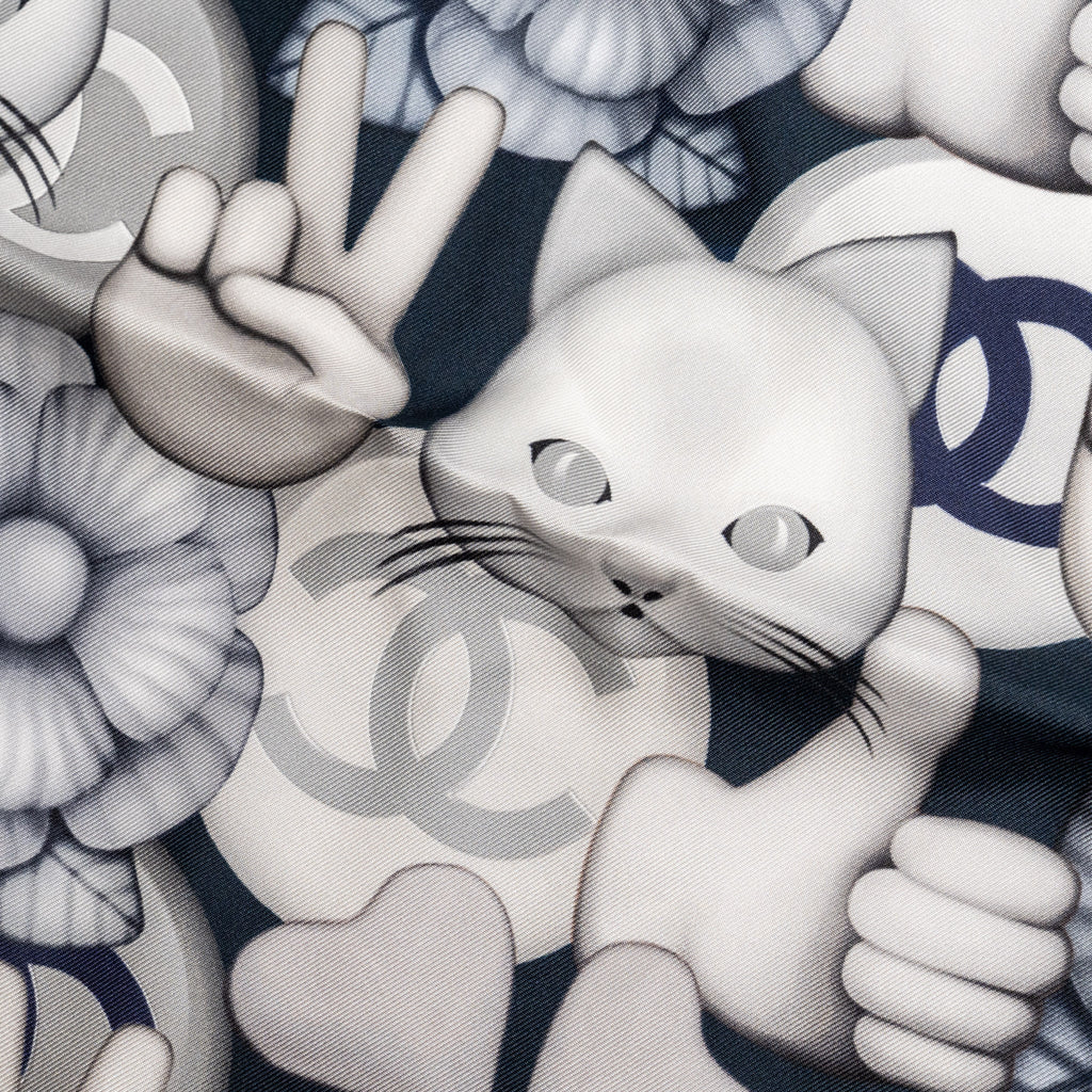chanel-emoticon-print-cc-cats-silk-scarf-navy-multicolour