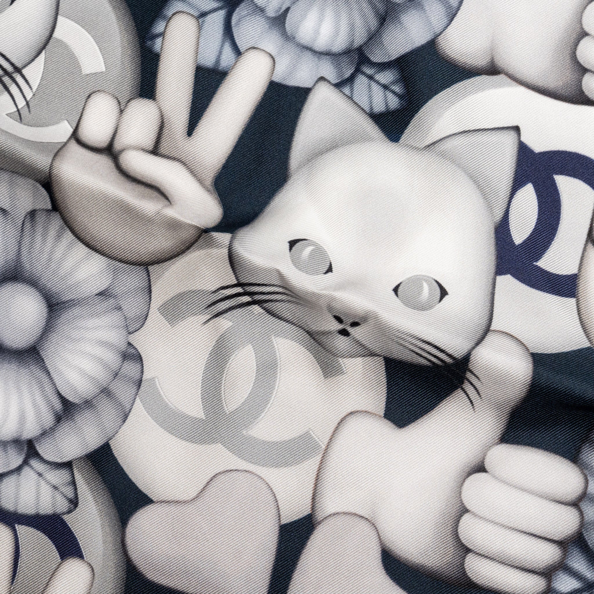 chanel-emoticon-print-cc-cats-silk-scarf-navy-multicolour