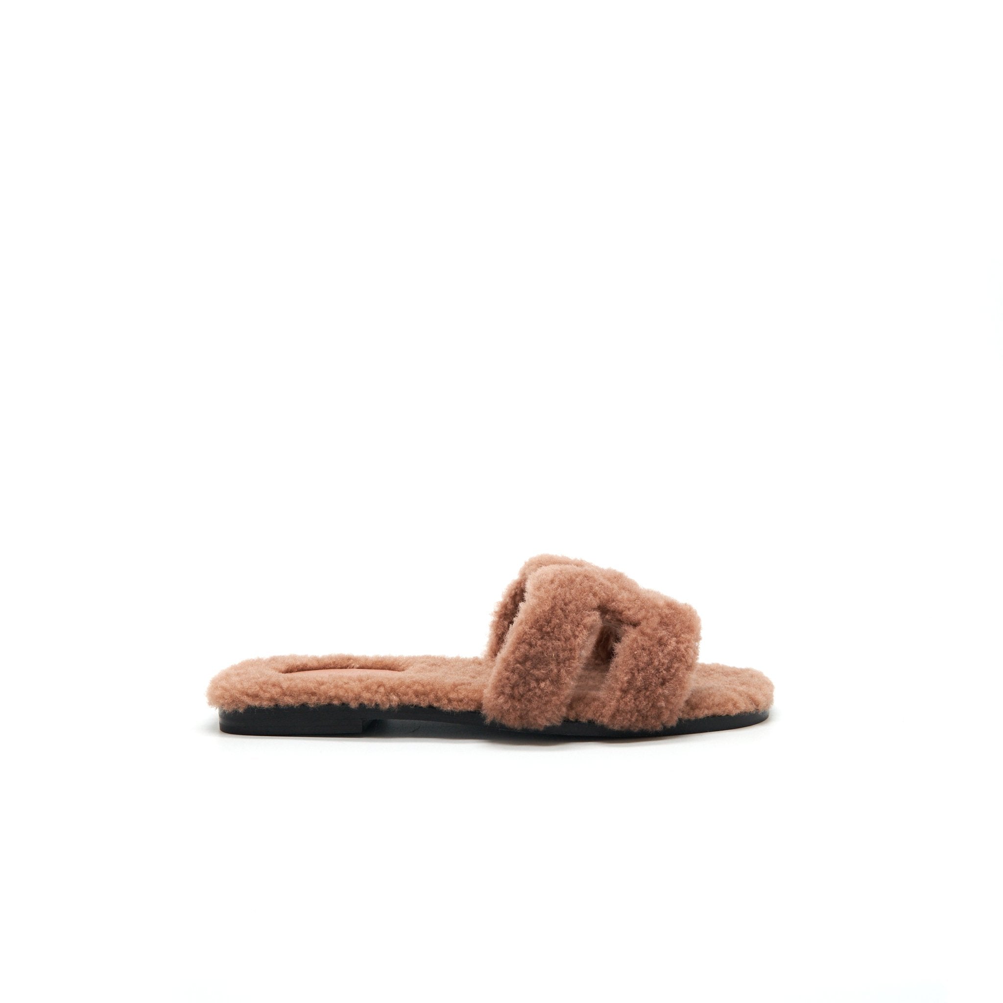 hermes-size37-5-sandale-oran-peau-lainee-rose-aube