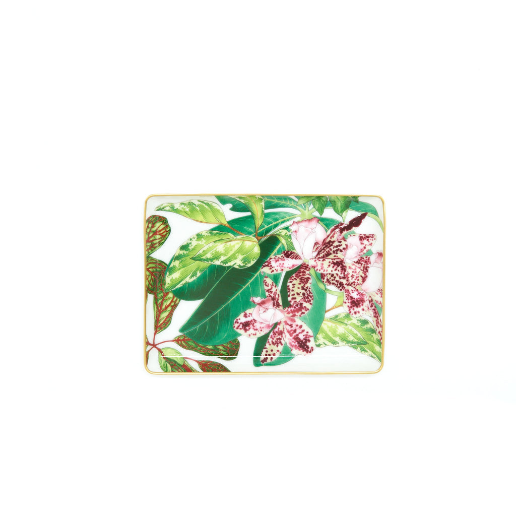 hermes-petit-plateau-passifolia-orchidee-palme-platesell-in-a-set