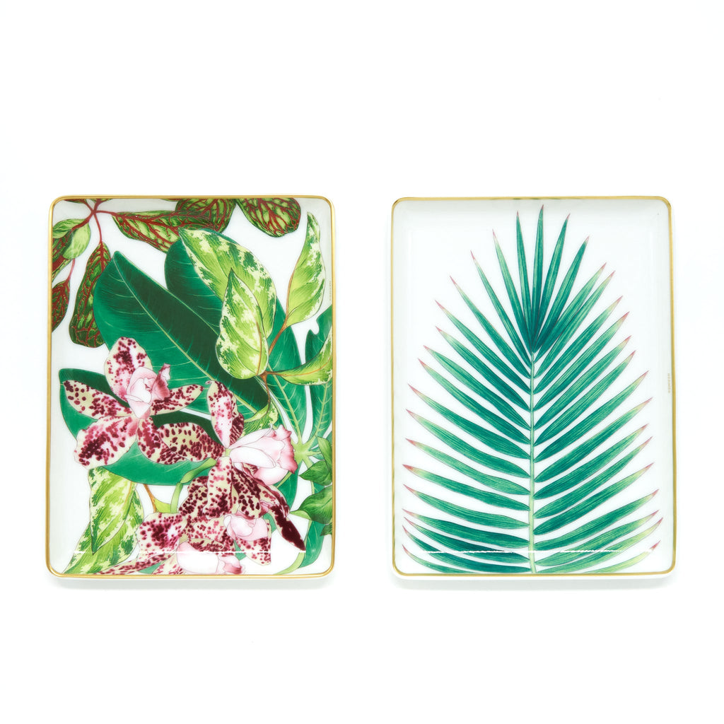 hermes-petit-plateau-passifolia-orchidee-palme-platesell-in-a-set