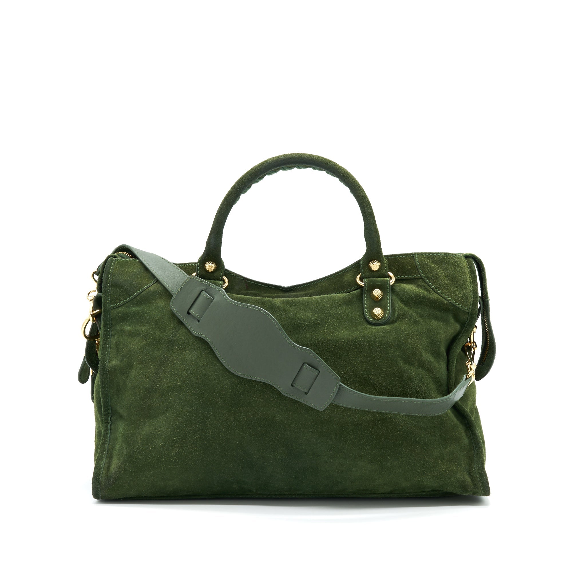balenciaga-giant-city-bag-in-suede-green-ghw