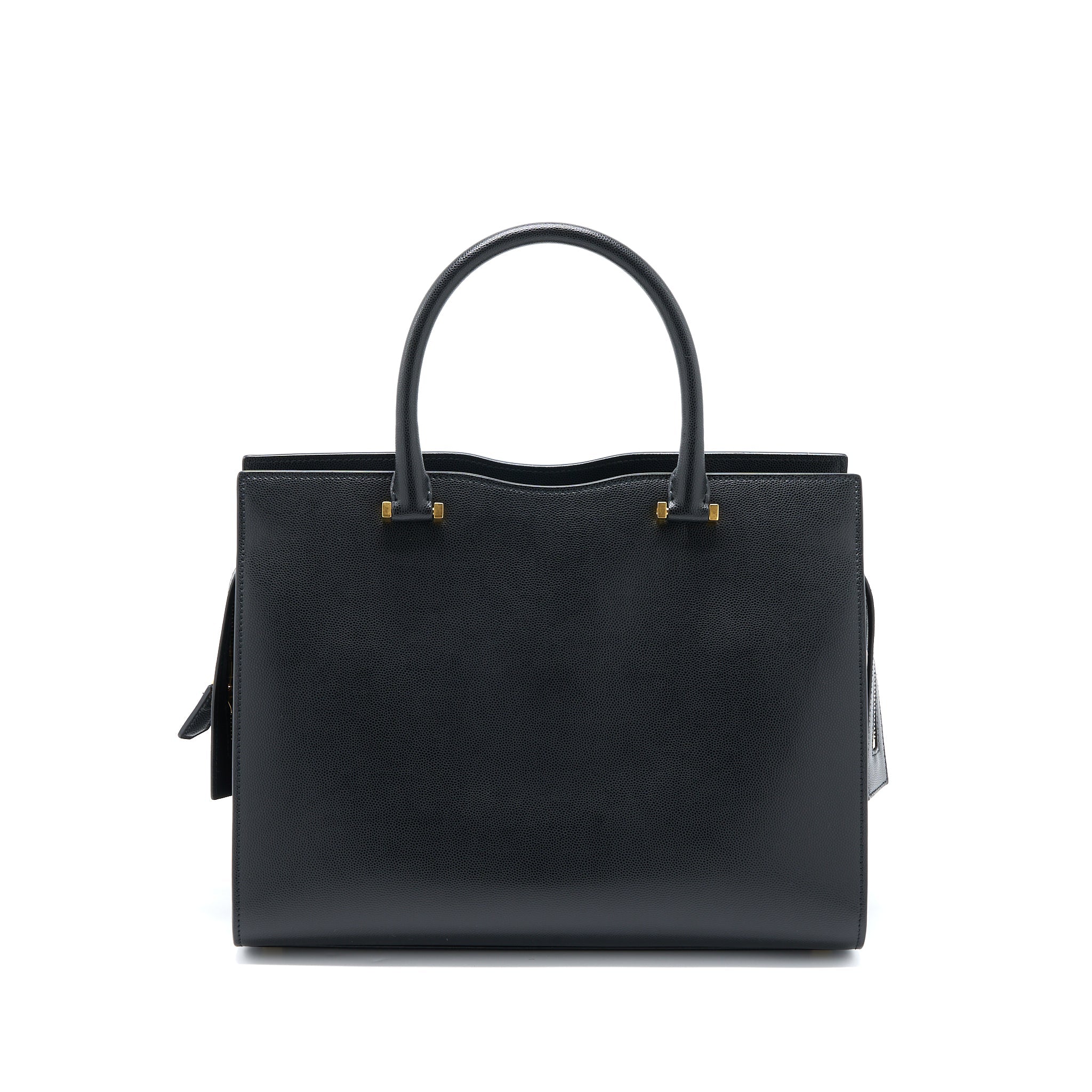saint-laurent-ysl-medium-uptown-tote-bag-calfskin-black-ghw