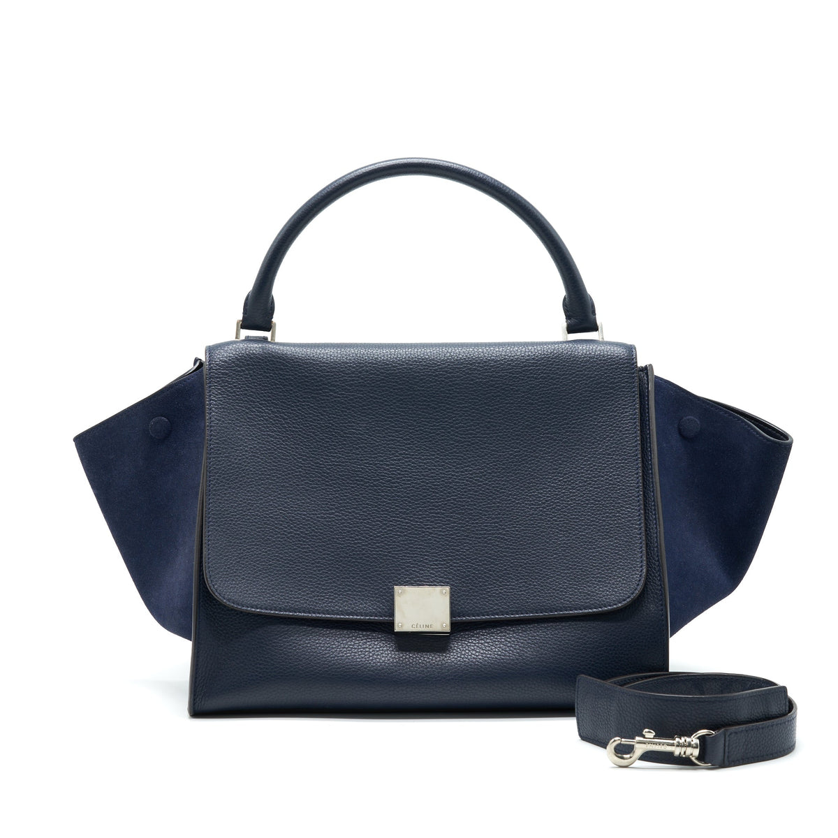 celine-trapeze-bag-navy-with-shw