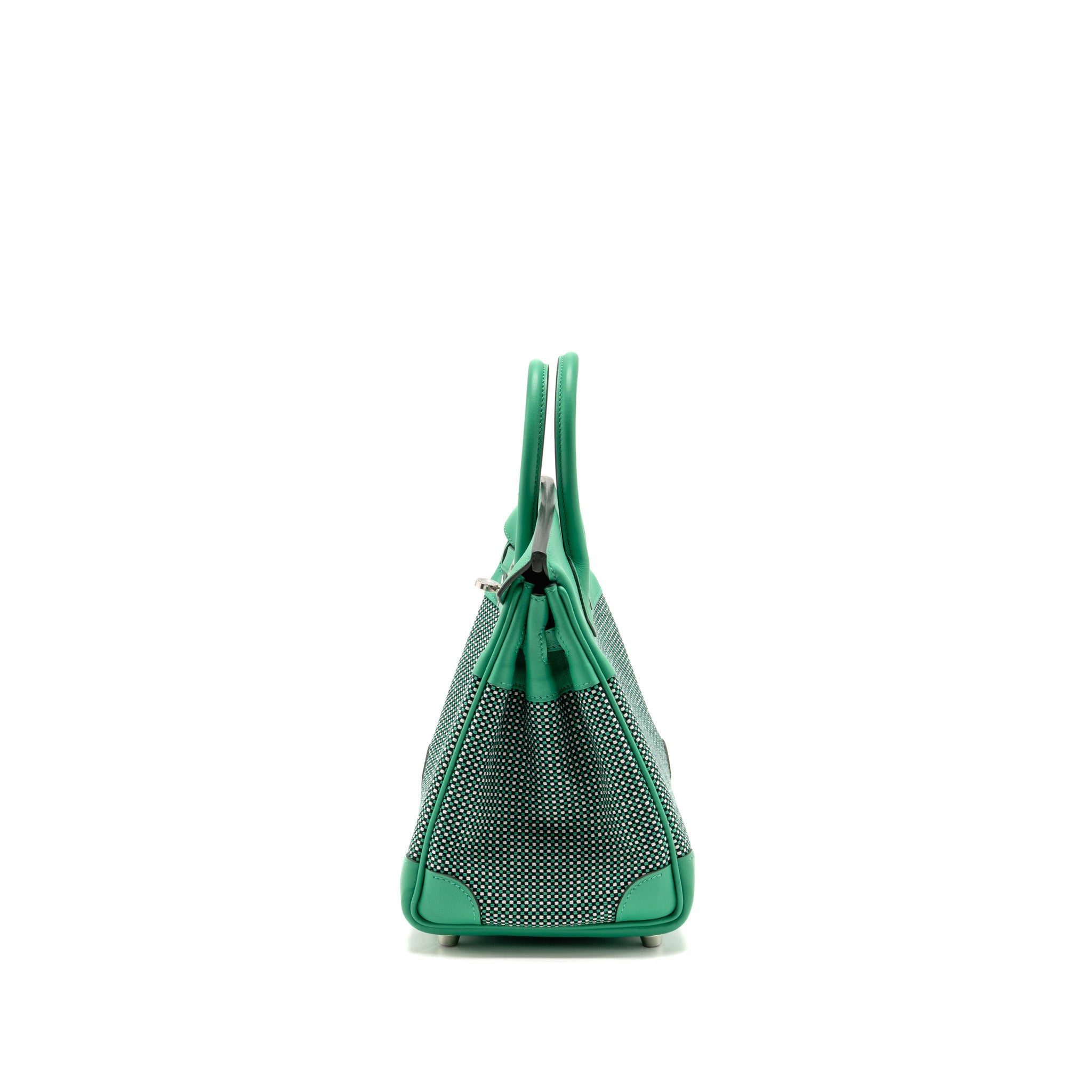 hermes-birkin-25-toile-quadrille-swift-noir-blanc-menthe-menthe-shw-stamp-b