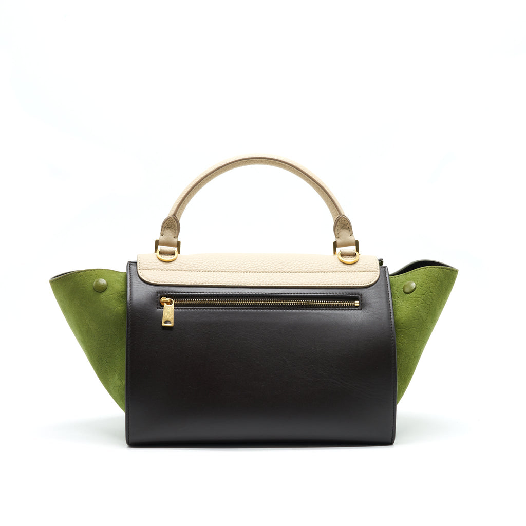 celine-small-trapeze-bag-multi-color-beige-burgundy-green