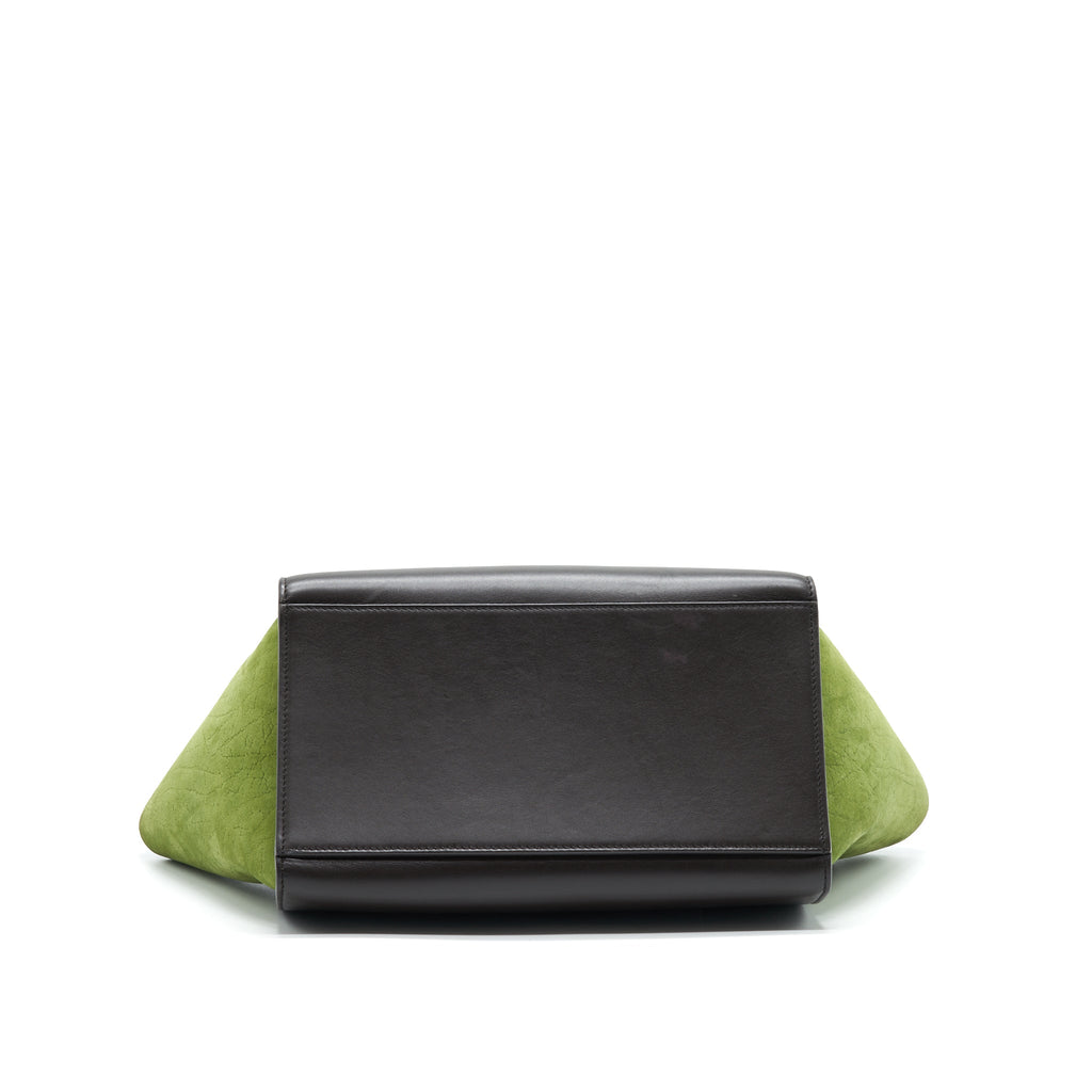 celine-small-trapeze-bag-multi-color-beige-burgundy-green
