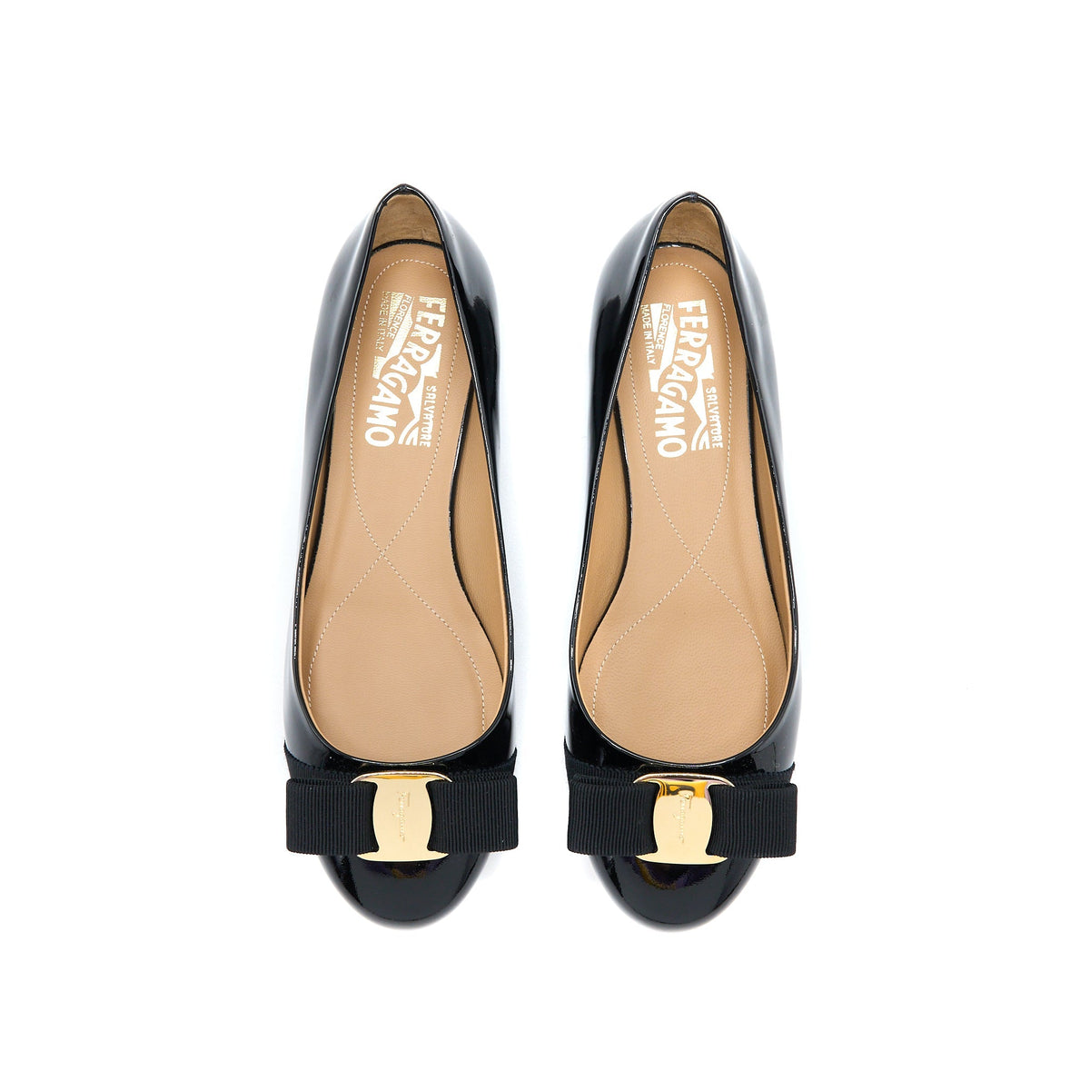 copy-of-salvatore-ferragamo-size-5d-varuna-ballet-flats-patent-black-ghw
